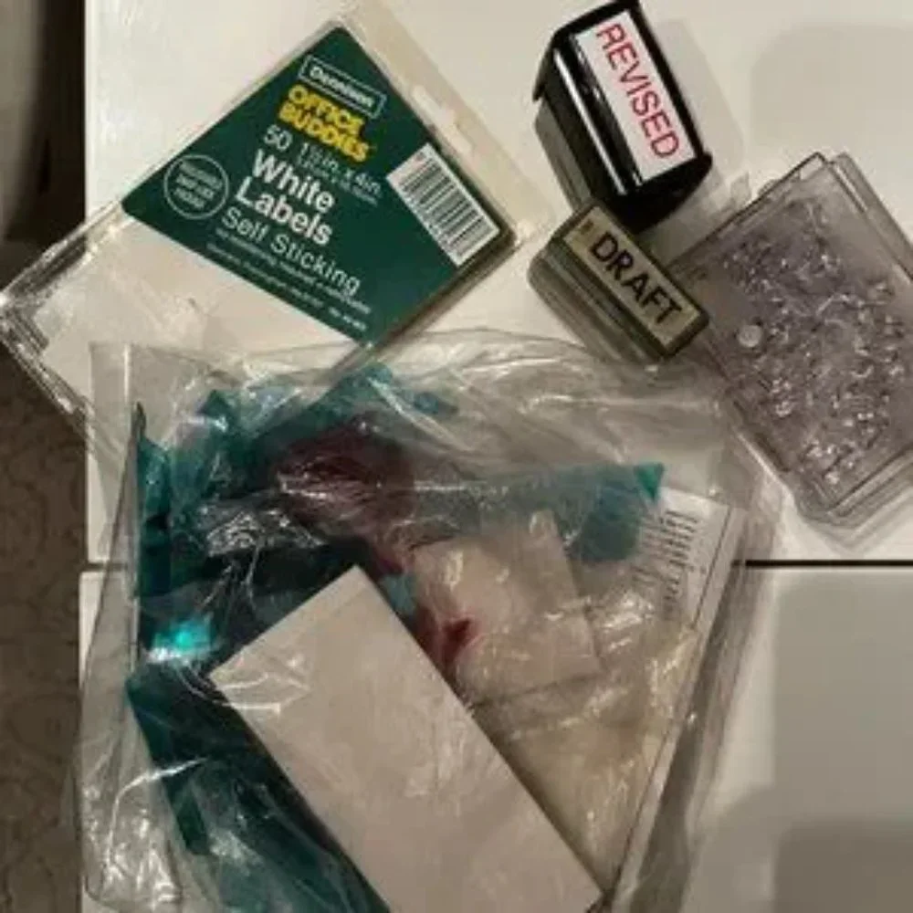Office Supplies - Mixed File Tabs,‎ Stamps Etc.